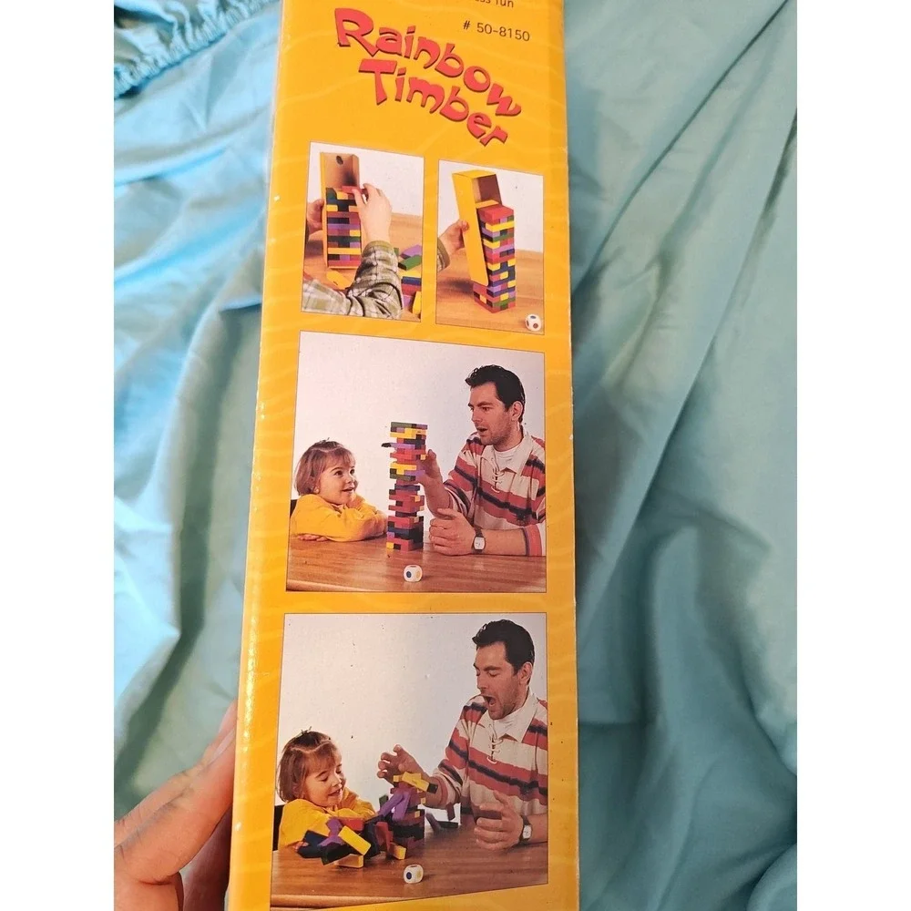 TC‎ Timber Rainbow Timber Stacking Game Kids SizeMulticolor Excellent Wood